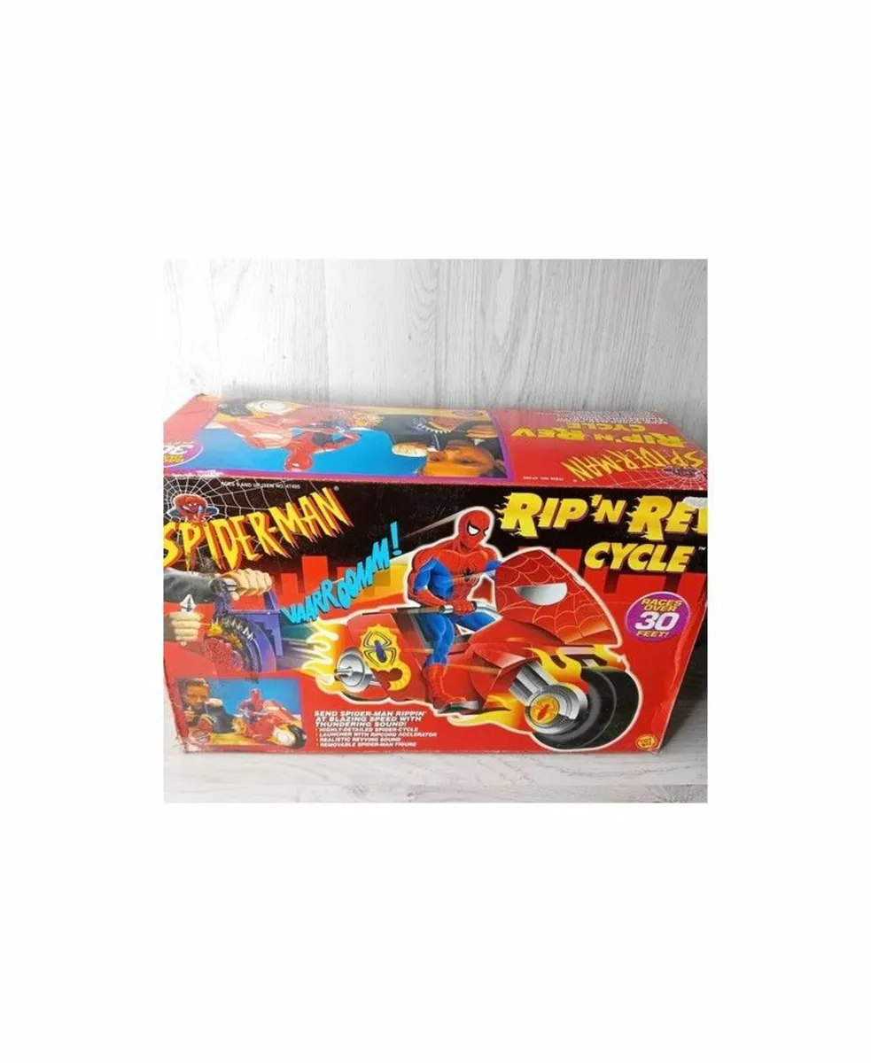 SPIDERMAN ANIMATED SERIES RIP N REV CYCLE TOY BIZ