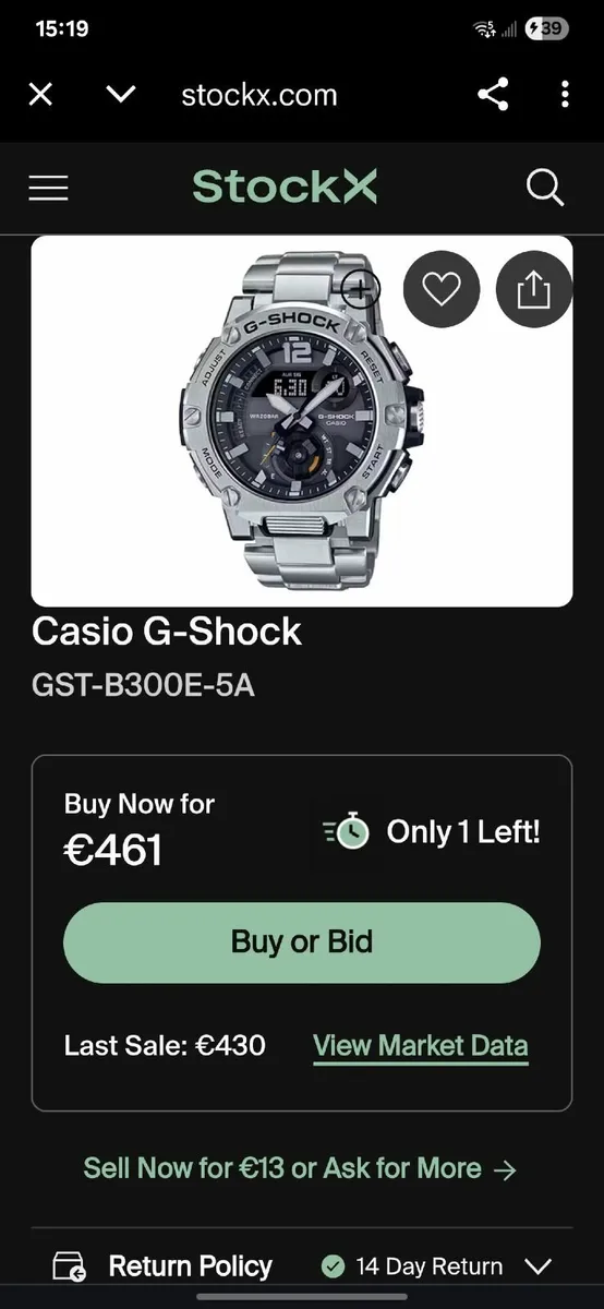 Casio G-Shock GST-B300E-5A - Image 1