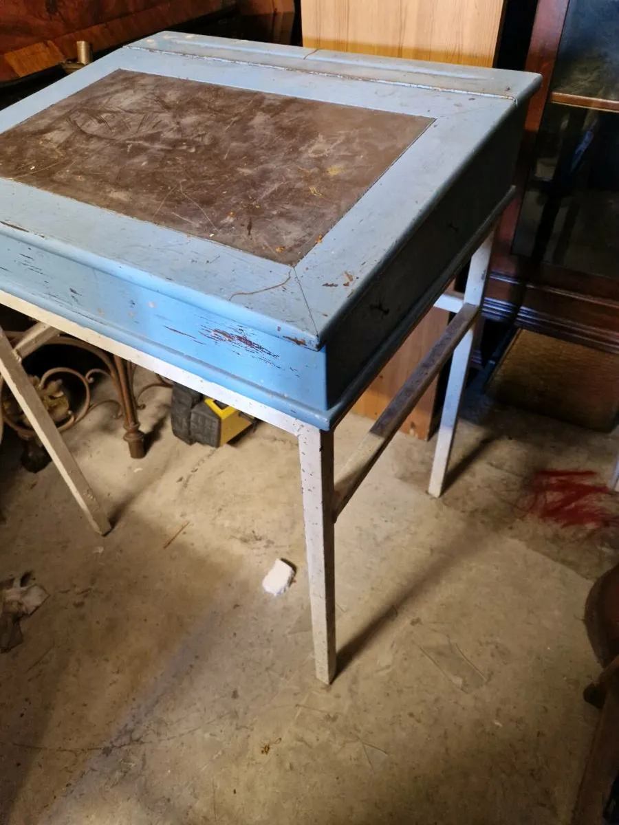 Vintage School Desk - Image 3