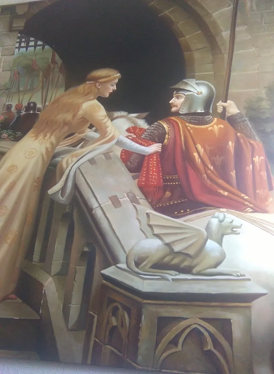 Large painting oil on canvas signed - Image 2