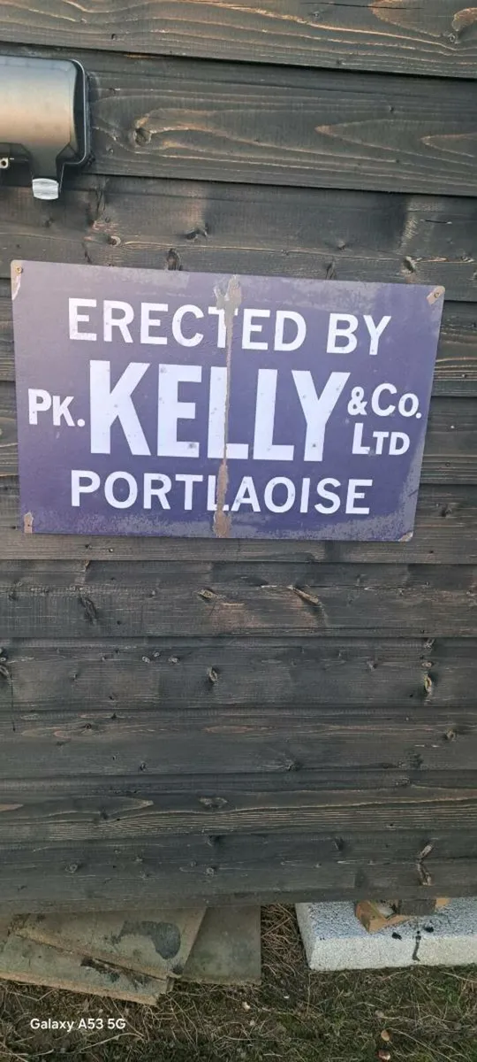 Large Kelly  portloish metal sign - Image 1
