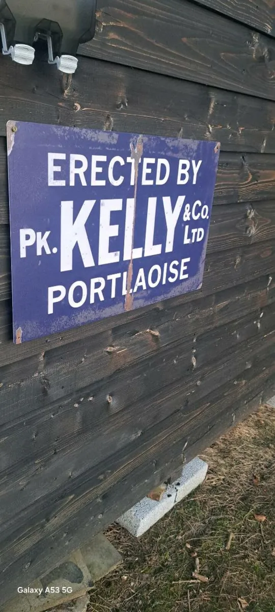 Large Kelly  portloish metal sign - Image 2