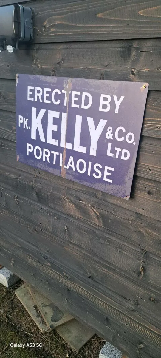 Large Kelly  portloish metal sign - Image 3