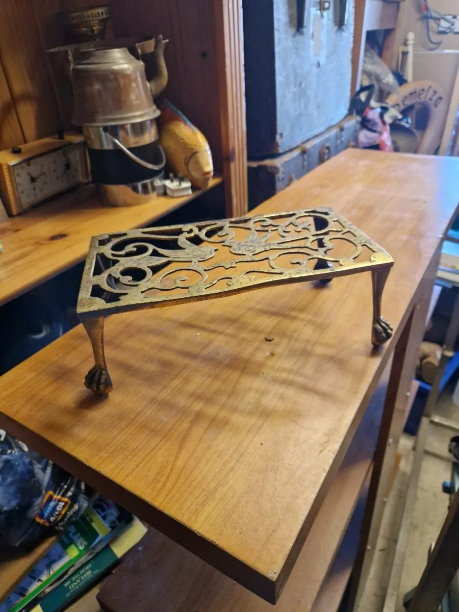 Vintage Brass Stand - Image 1