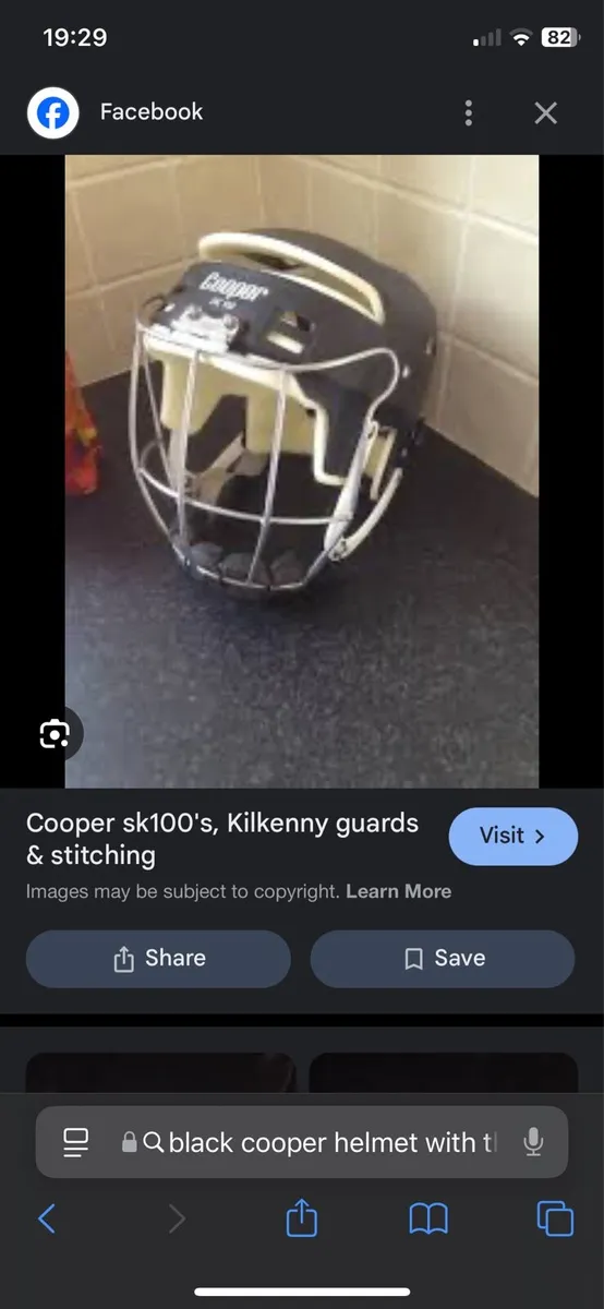 Black cooper helmet