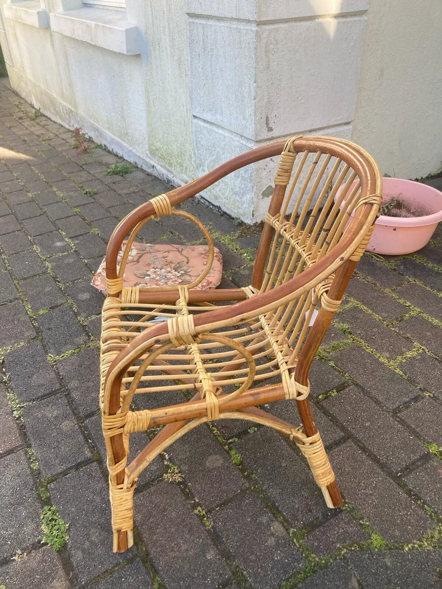 Child bamboo cane chair - Image 3