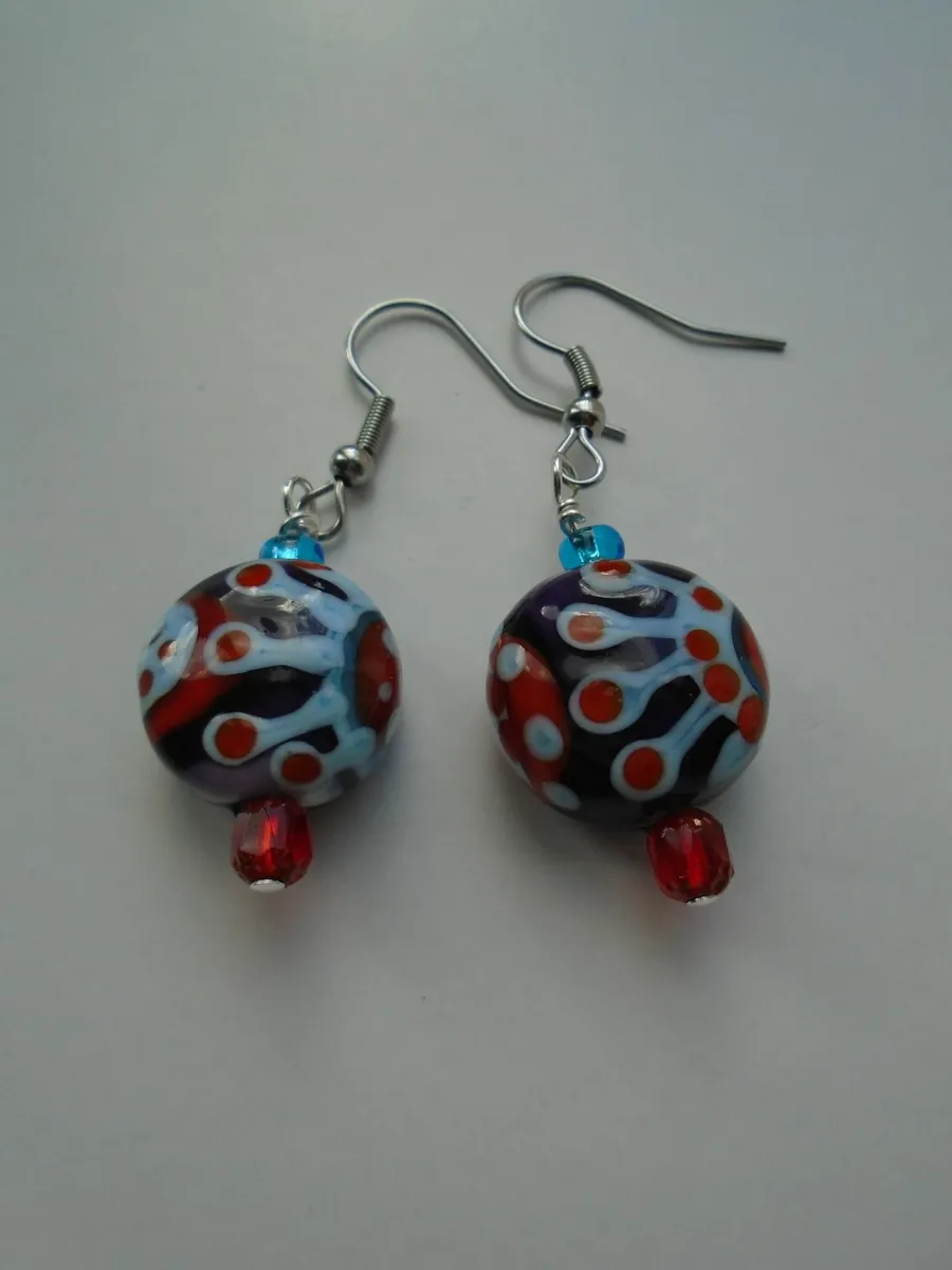 Handmade earrings, Drop earrings,Gift.Jewellery - Image 1