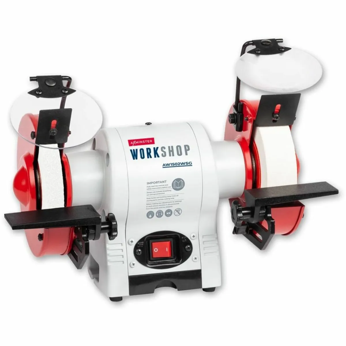 Workshop  Wide Stone Bench Grinder - 230V - Image 1