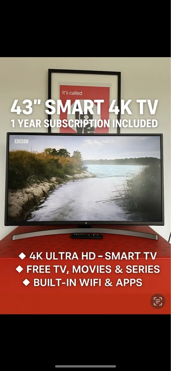LG 43 Inch Smart 4K TV with Free TV and Movies - Image 1