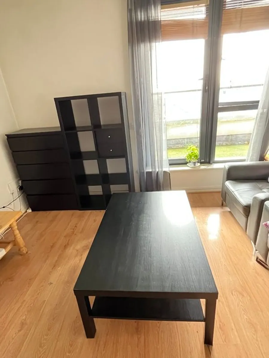 IKEA Living Room Furniture Set (Black-Brown) - Image 1