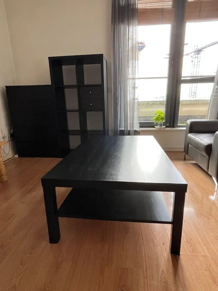 IKEA Living Room Furniture Set (Black-Brown) - Image 4