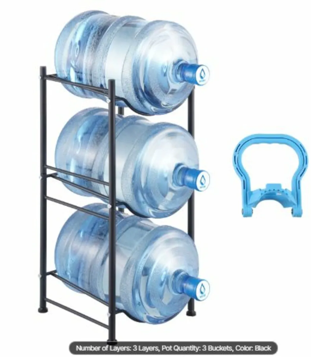 3 Tiers Water Jug Holder Single Row Water Bottle - Image 1