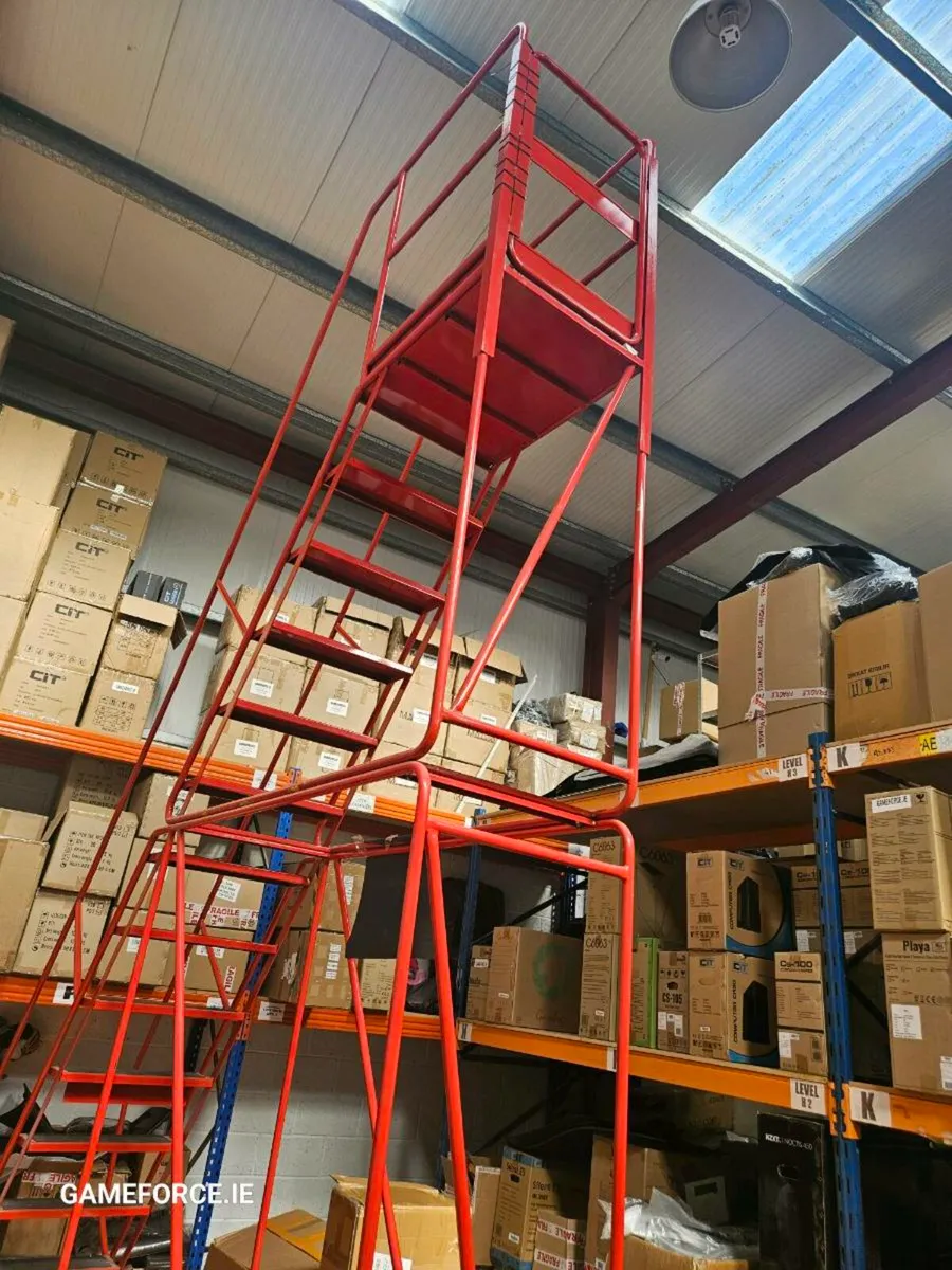 Warehouse heavy duty 3.6 Metre Mobile Steps - Image 2