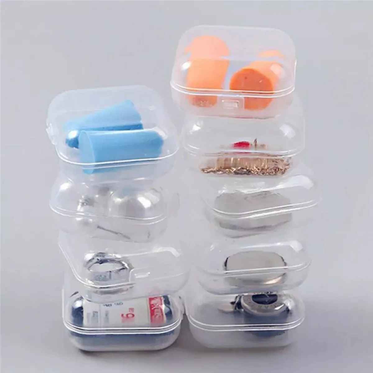 PLASTIC STORAGE BOXES 5PCS - Image 1