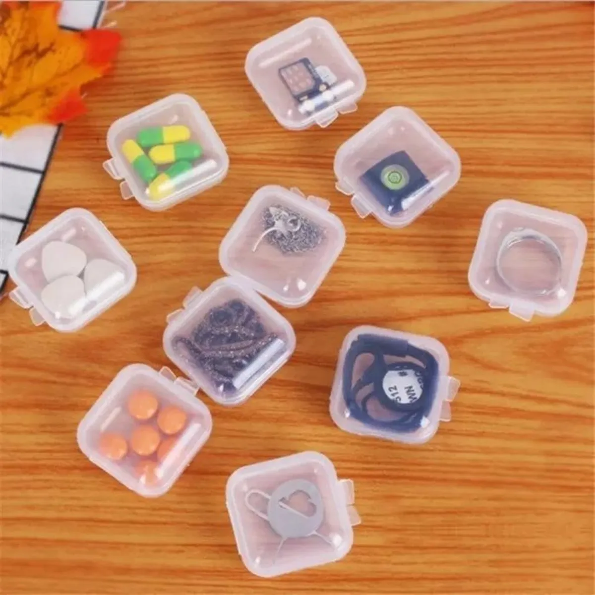 PLASTIC STORAGE BOXES 5PCS - Image 2