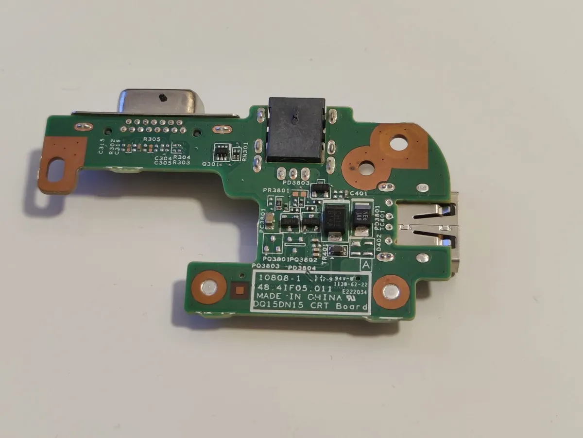 🖥️ DELL 15R N5110 I/O BOARD – USB, DC JACK & VGA - Image 1