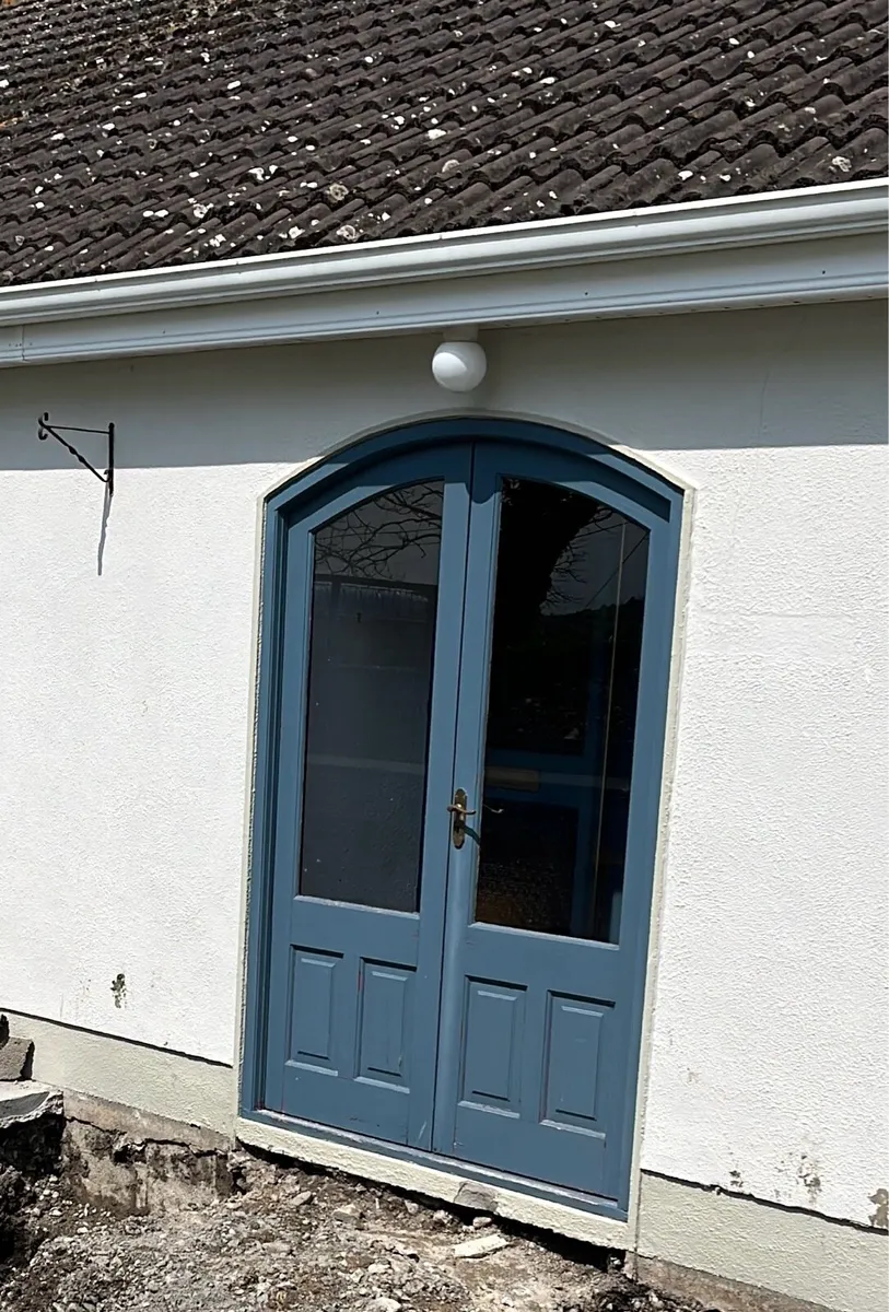 External double front doors
