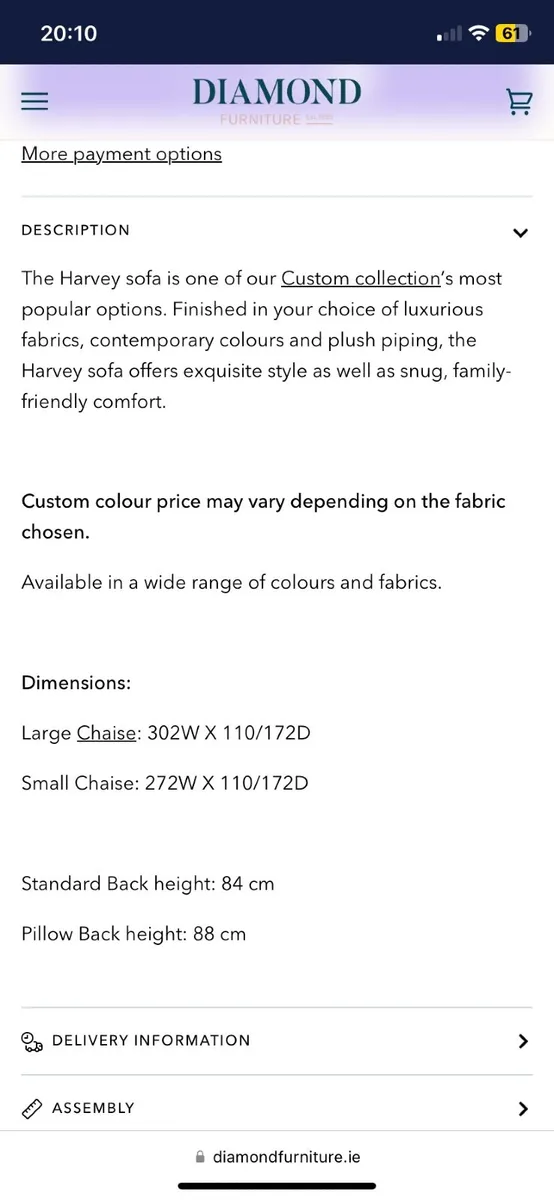 Brand new Diamond Furniture Sofa - Image 2