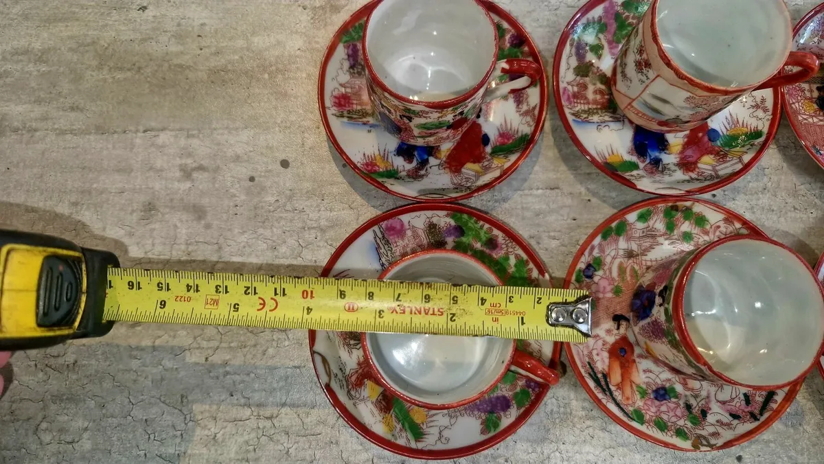 Vintage Mini Porcelain Japanese Tea Set - Image 3