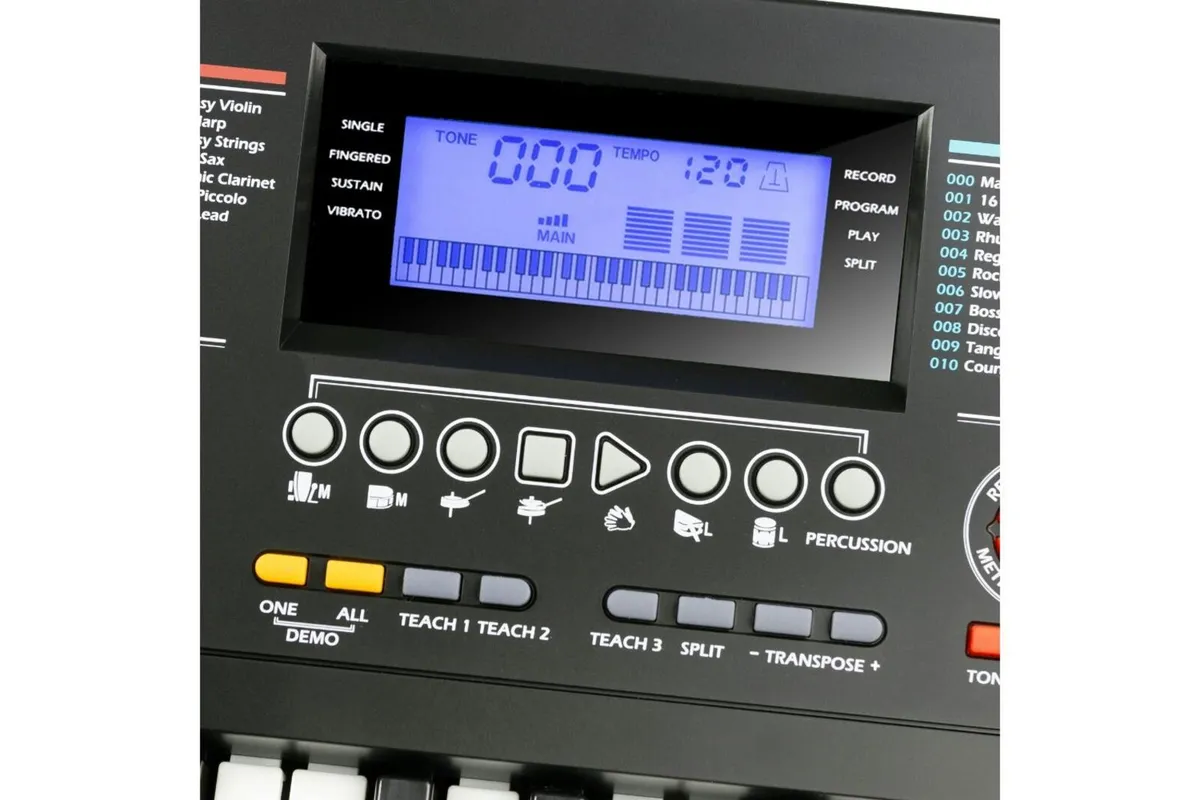 RockJam RJ541 54 Key Keyboard LCD Display - Image 3