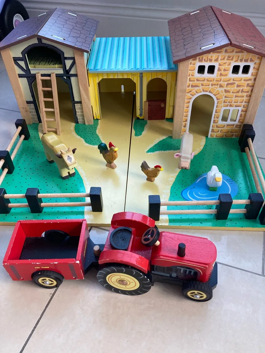 Jojo maman Wooden farm set - Image 1