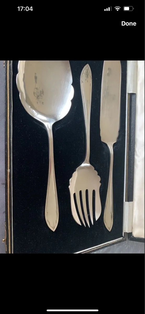 Silver cake serving set - Image 2