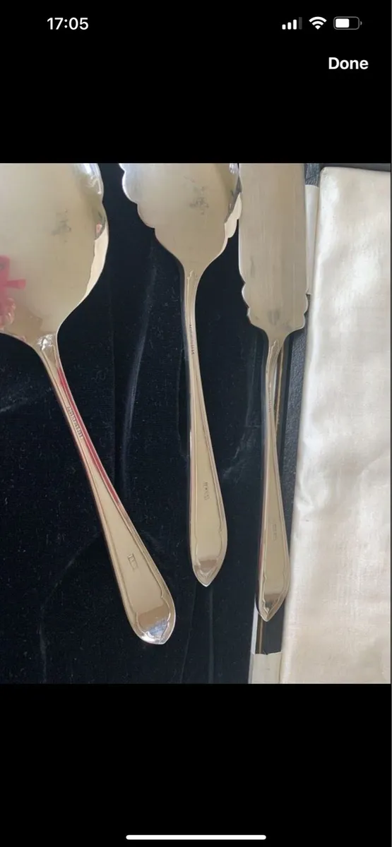 Silver cake serving set - Image 3