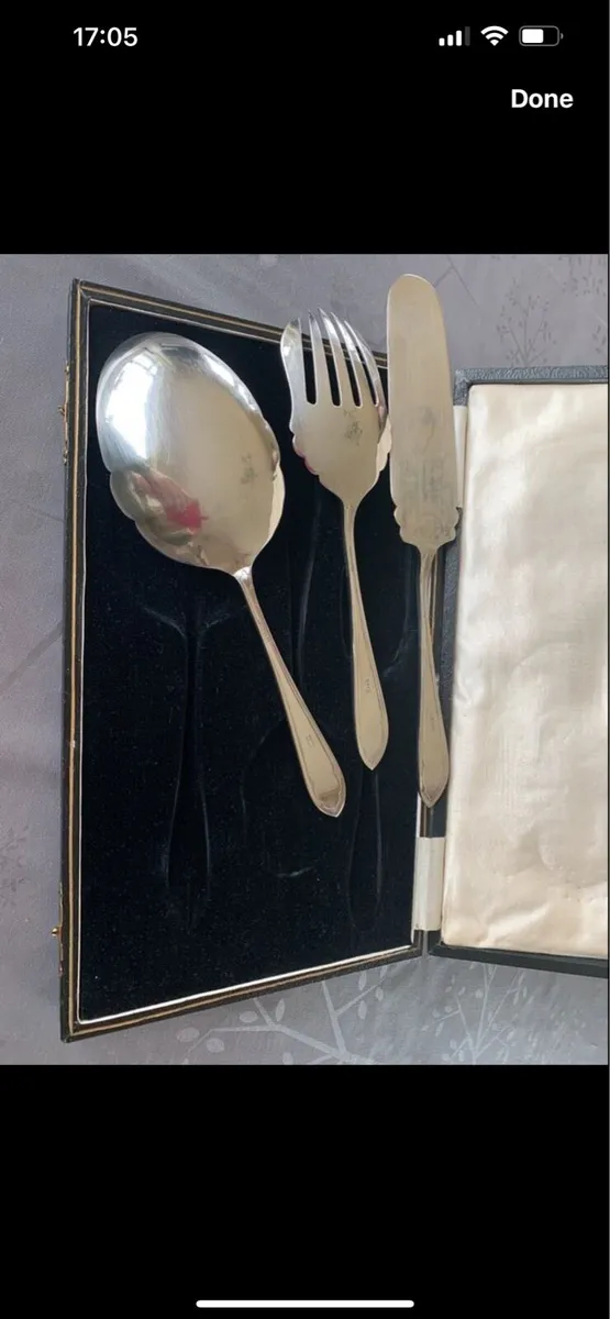 Silver cake serving set - Image 4