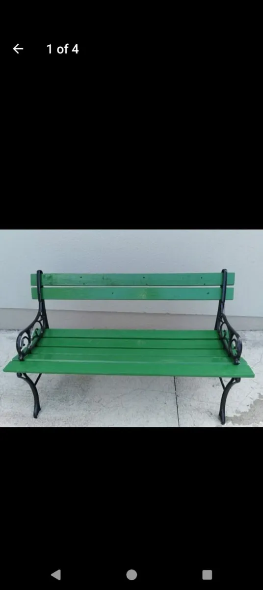 Cast iron garden bench - Image 1