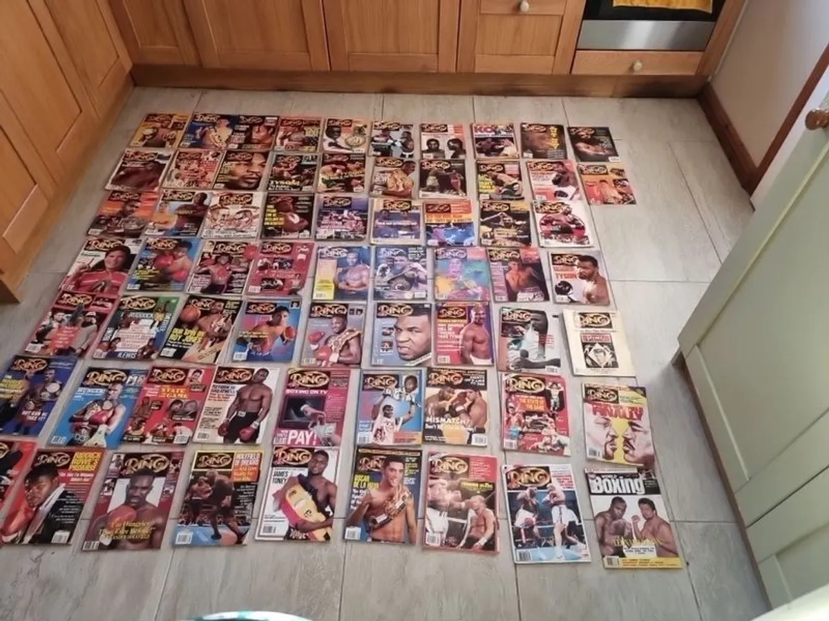 Huge collection of Ring boxing magazine. 64 in total. From 1990 to 1998 - Image 1