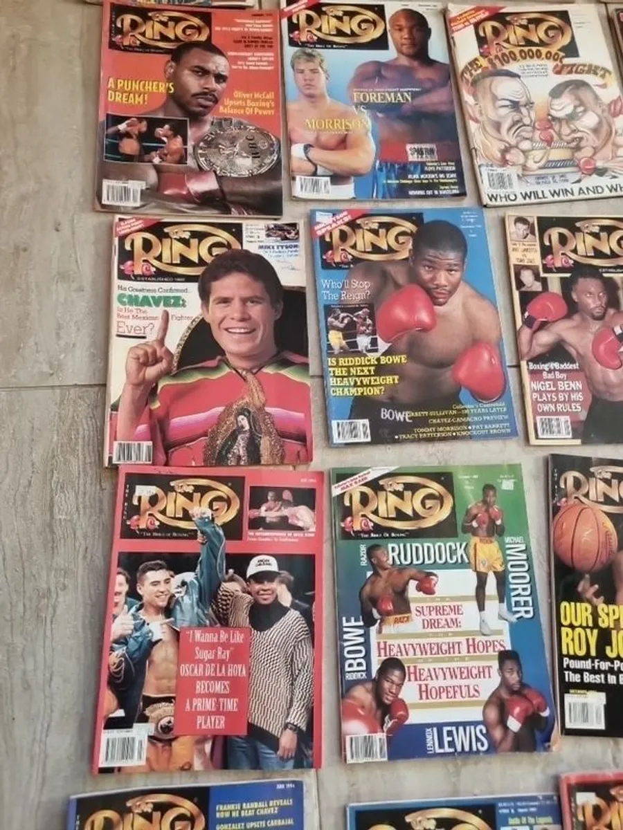 Huge collection of Ring boxing magazine. 64 in total. From 1990 to 1998 - Image 3