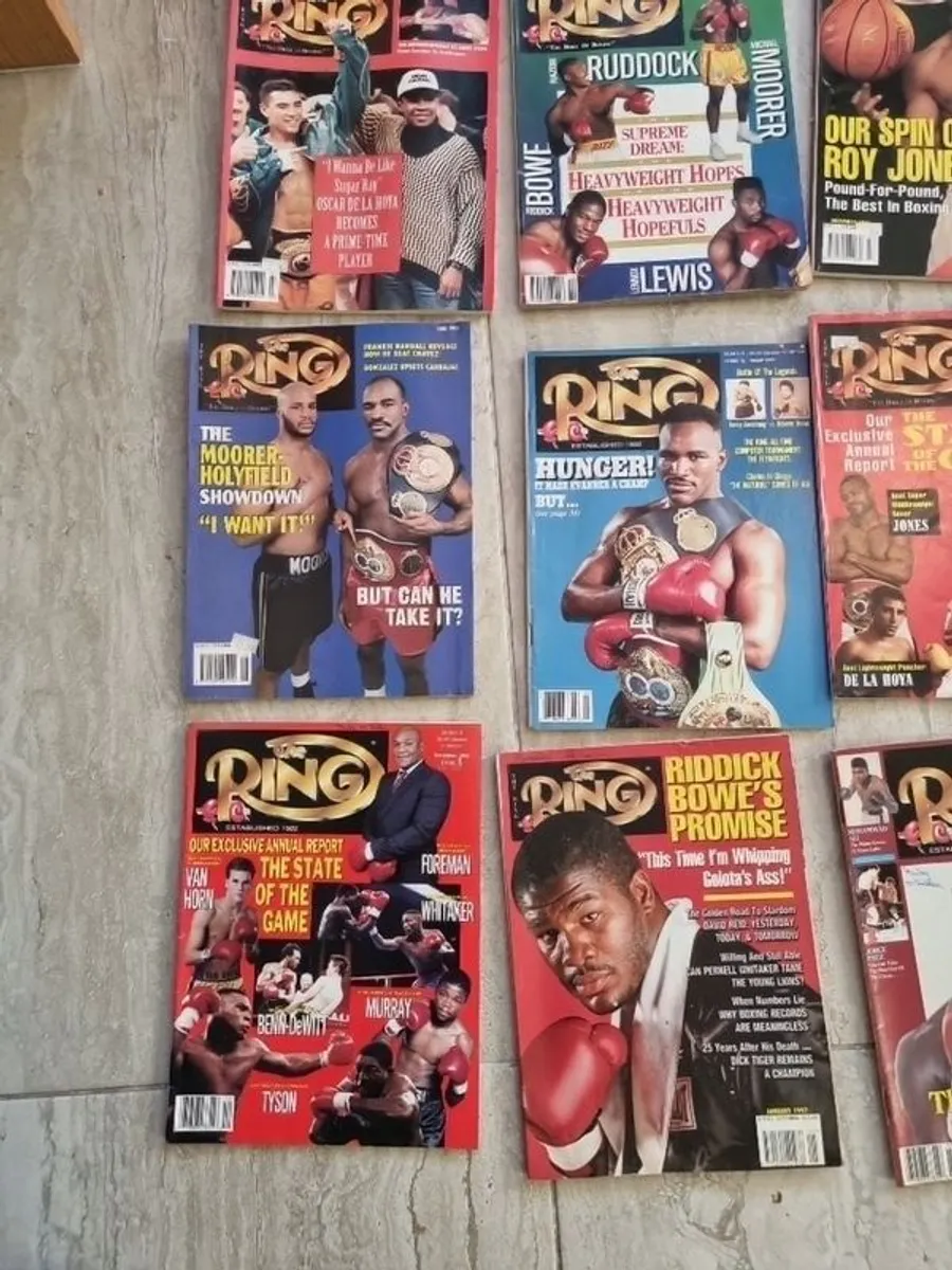 Huge collection of Ring boxing magazine. 64 in total. From 1990 to 1998 - Image 4