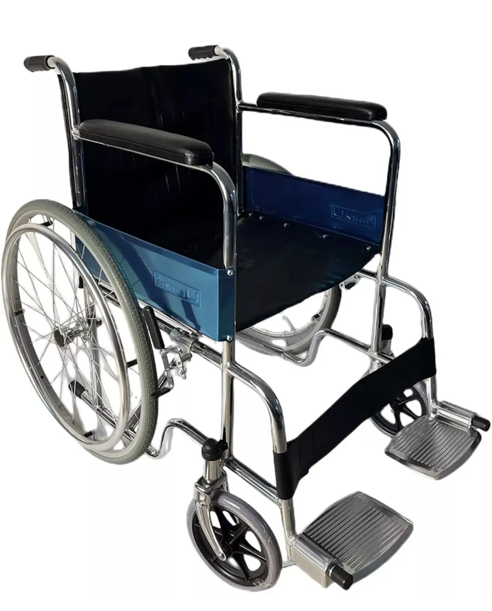 NEW Lightweight Folding Steel Wheelchair - Image 1