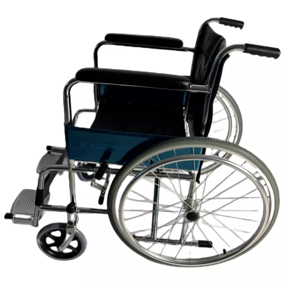 NEW Lightweight Folding Steel Wheelchair - Image 3