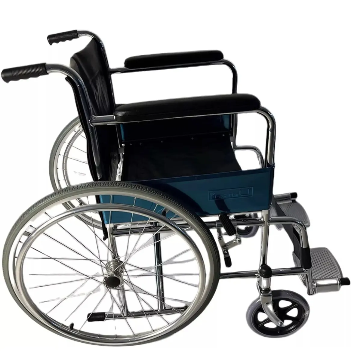 NEW Lightweight Folding Steel Wheelchair - Image 4