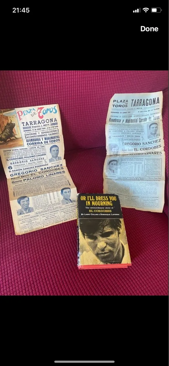 Vintage Spanish Bullfighting Memorabilia - Image 1