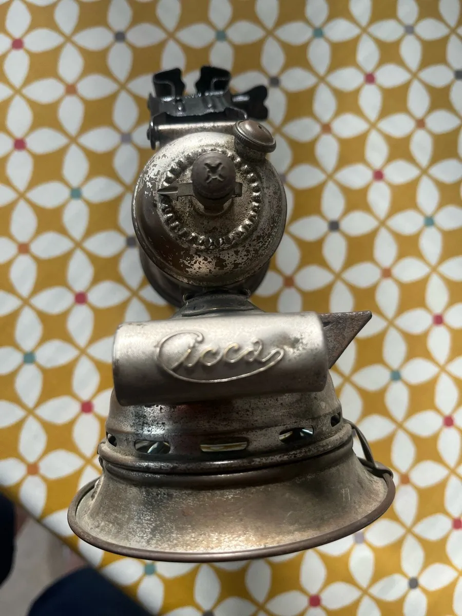 Antique Carbide Bicycle Lamp - Image 4