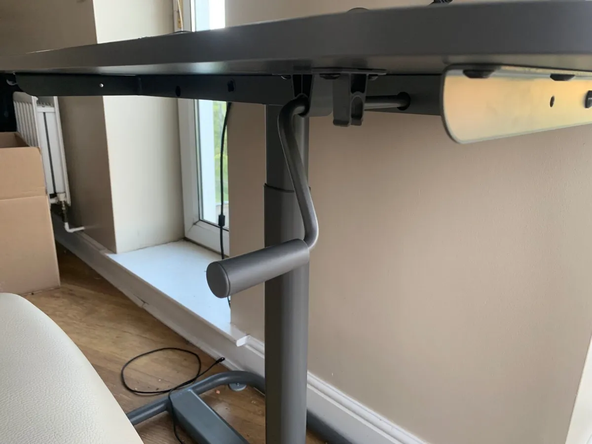 Newly purchased Adjustable table + leather chair - Image 3