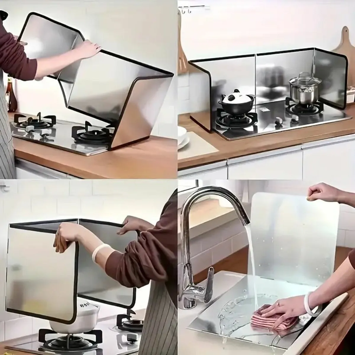 Stainless Steel Kitchen Splash Guard - Image 1