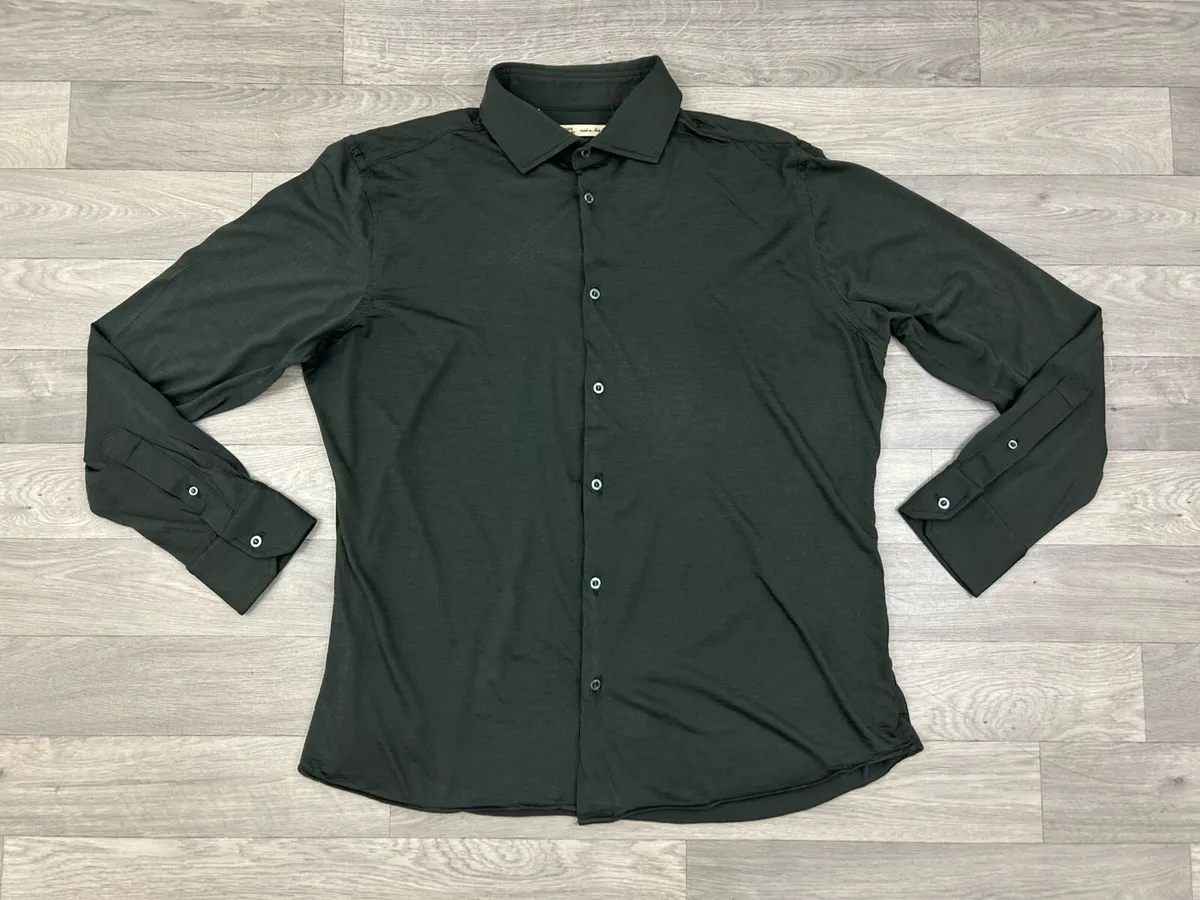 Maurizio Baldessari Virgin Wool Shirt Mens XXL - Image 1
