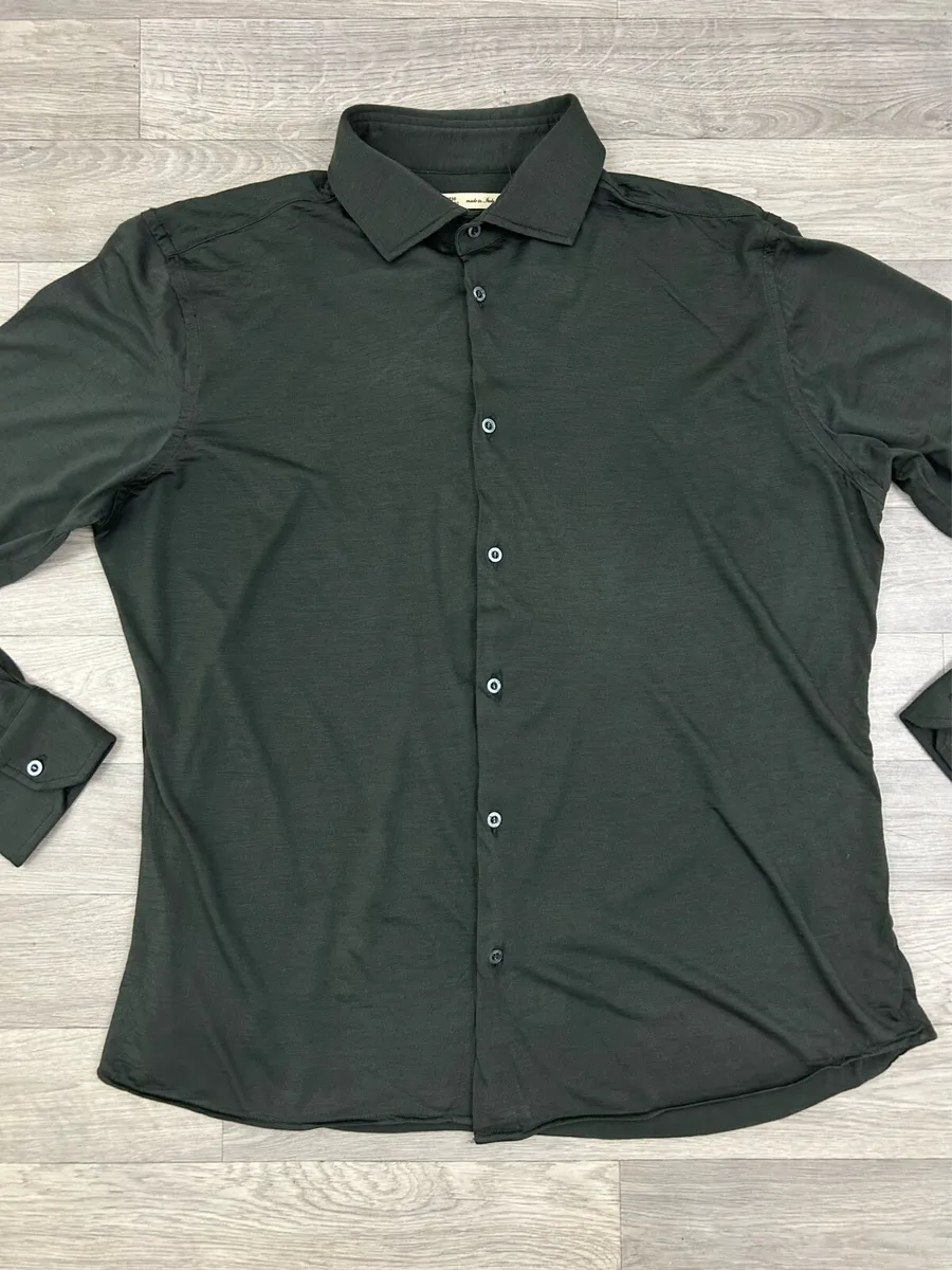 Maurizio Baldessari Virgin Wool Shirt Mens XXL - Image 2