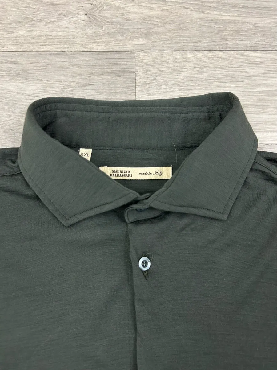 Maurizio Baldessari Virgin Wool Shirt Mens XXL - Image 3