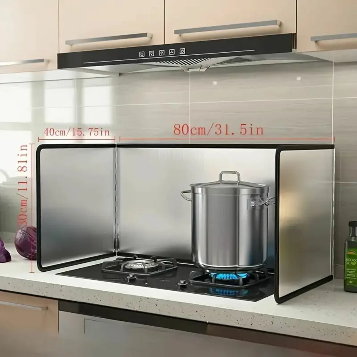 Stainless Steel Kitchen Splash Guard - Image 3