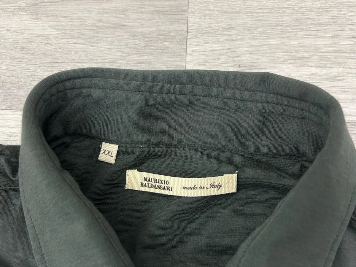 Maurizio Baldessari Virgin Wool Shirt Mens XXL - Image 4