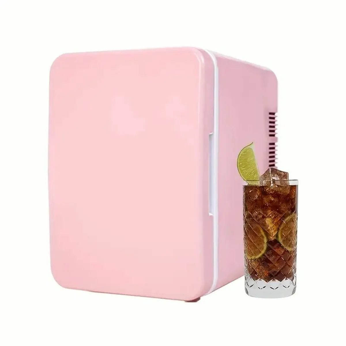 Compact Beige Mini Fridge 4L (6-Can) - Image 3