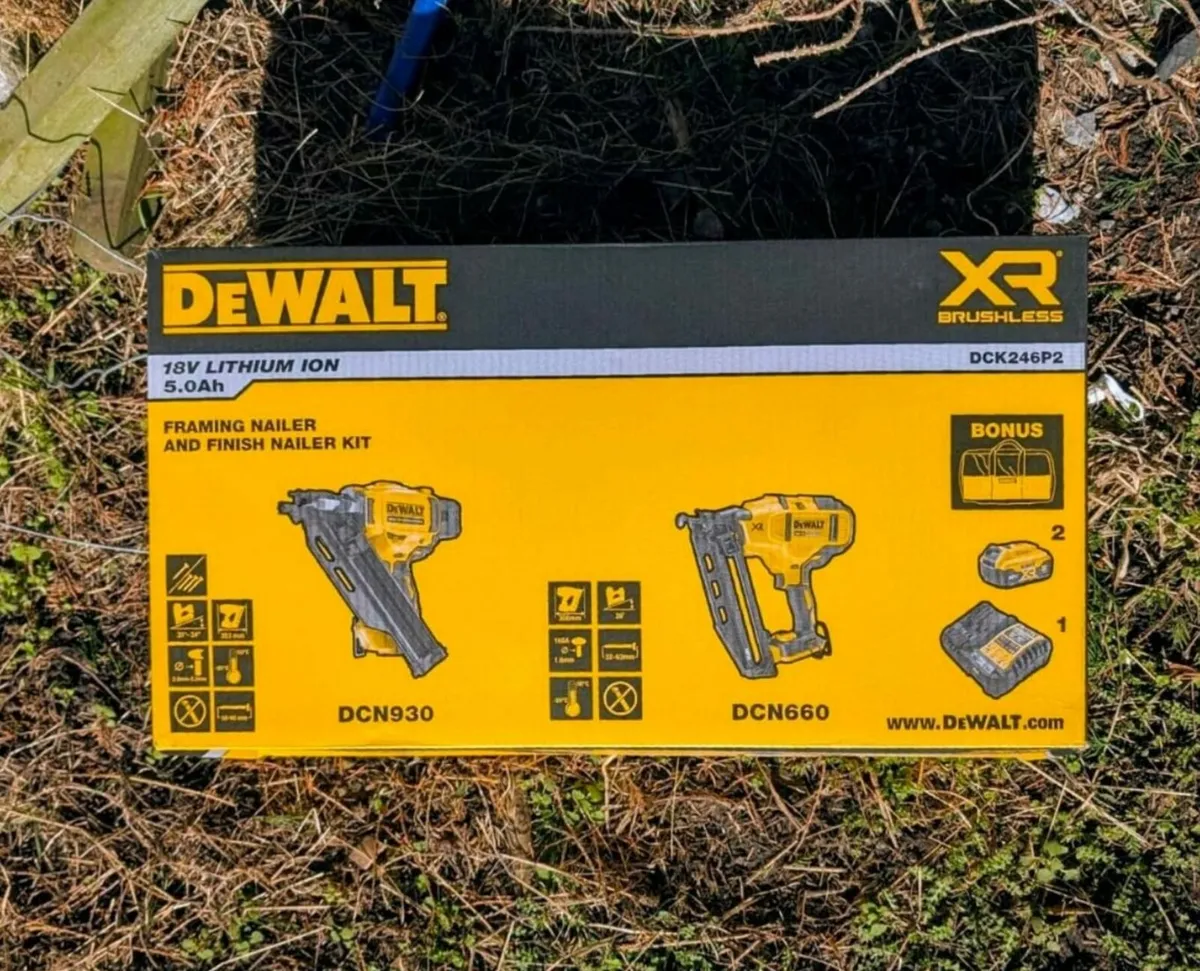 DeWalt Nail Gun Twin Kit - New - Image 1