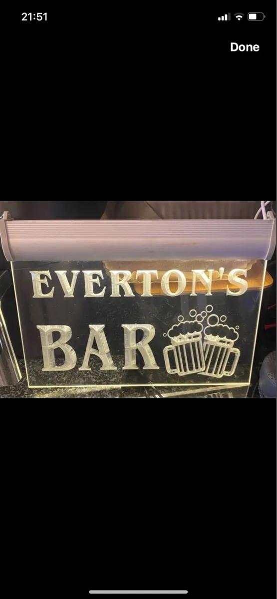 Illuminated Everton’s Bar Sign - Image 1
