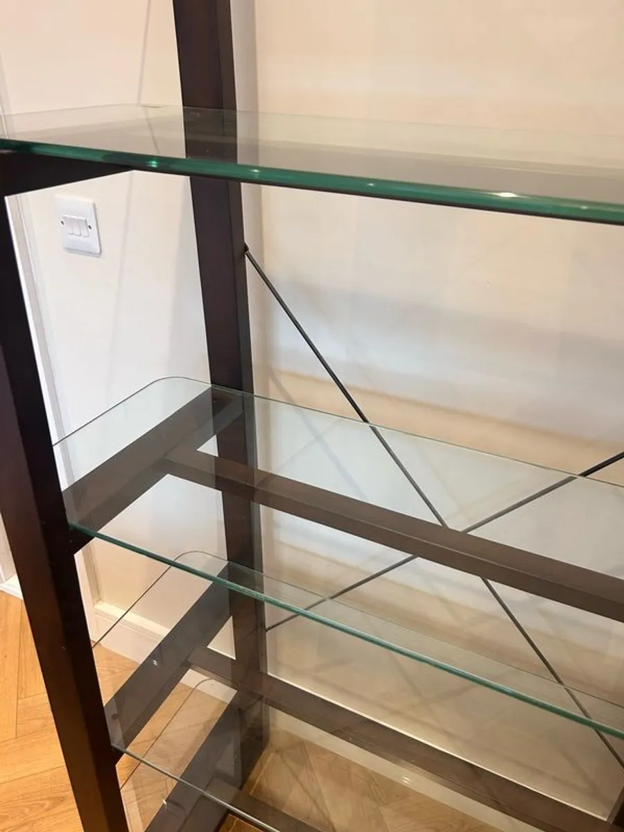 Glass & Wood Shelving Unit - Image 4