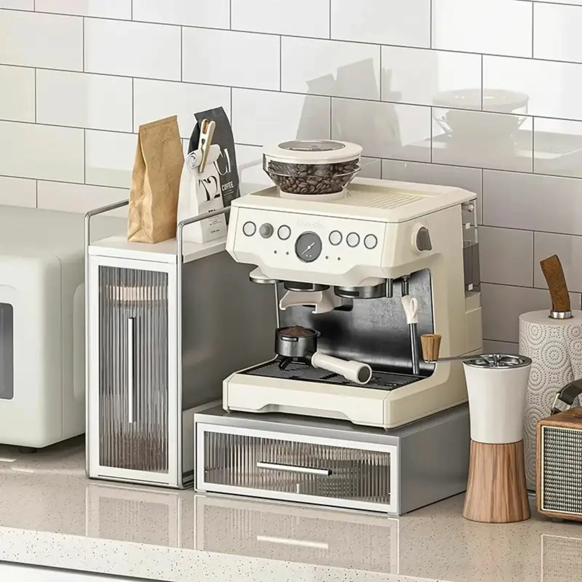 Large Capacity Pull-Out Coffee Pod Holder - Image 1