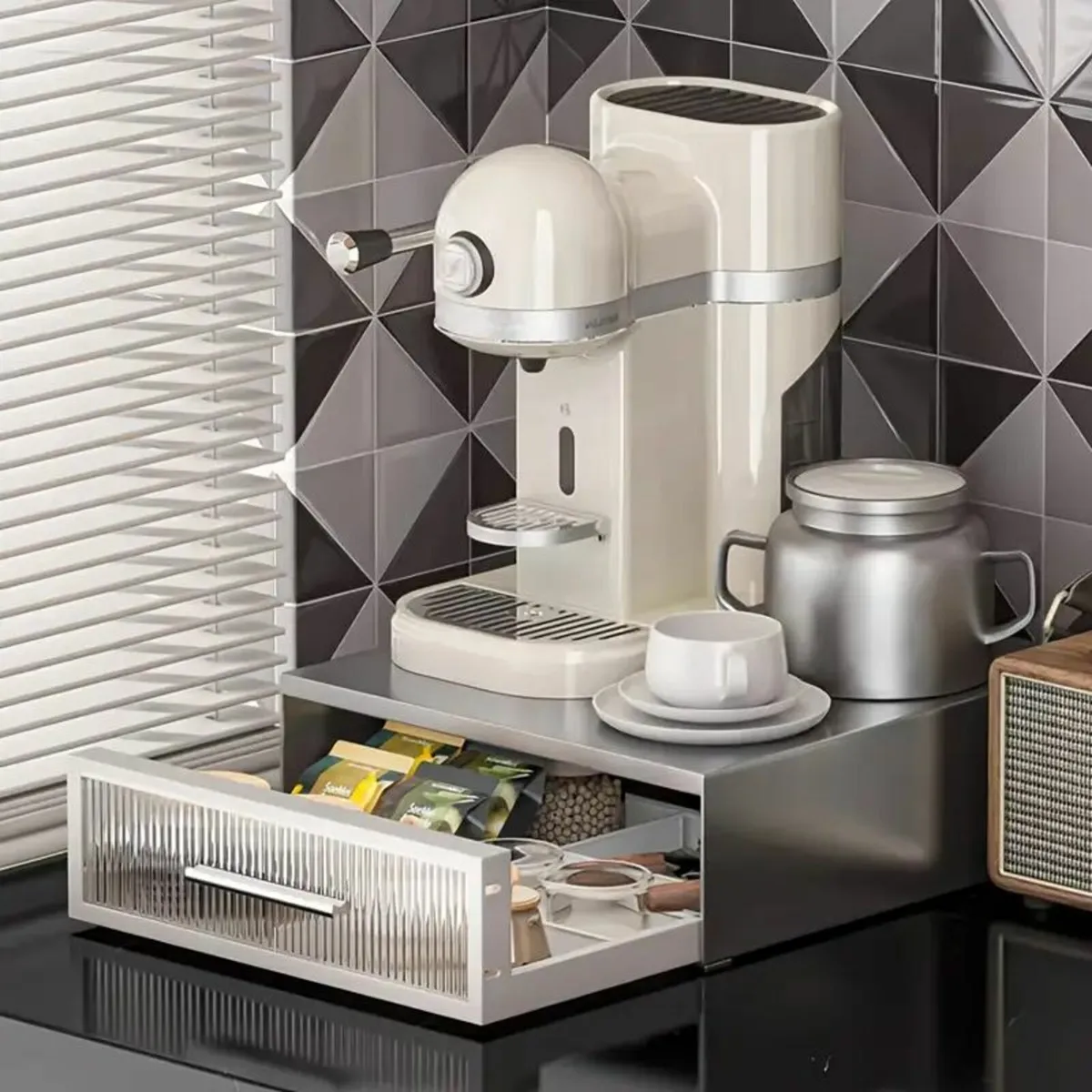 Large Capacity Pull-Out Coffee Pod Holder - Image 3